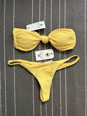 Billabong Tanlines Bikini Lola Bandeau Top & Maya Bottom